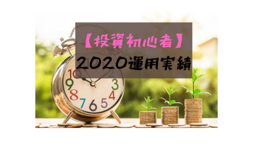 【投資初心者】2020年資産運用結果